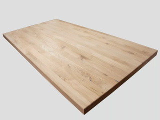 Blat Dębowy Lity Gr.4cm Szer.100cm Surowy