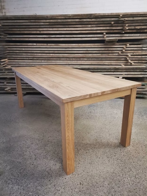 Stół dębowy lity KLASYCZNY 160×90×4 cm