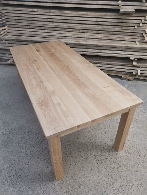 Stół dębowy lity KLASYCZNY 160×90×4 cm